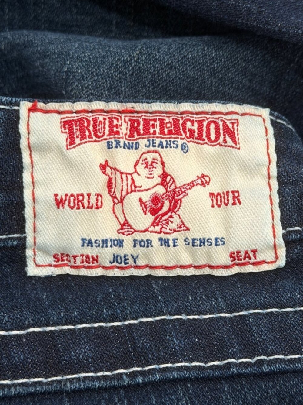 True Religion Womens Size 26 Joey Jeans Dark Wash Blue Bootcut USA - Picture 4 of 9